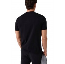 GUESS STAN CN T-SHIRT ΜΠΛΟΥΖΑ ΑΝΔΡΙΚΗ BLACK