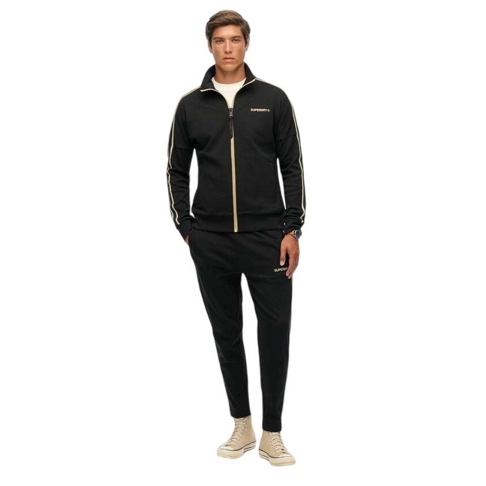 SUPERDRY D2 OVIN TECH CULT LOOSE TRACK TOP ΖΑΚΕΤΑ ΦΟΥΤΕΡ ΑΝΔΡΙΚΗ BLACK