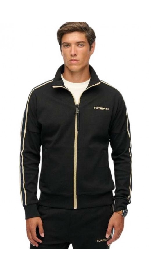SUPERDRY D2 OVIN TECH CULT LOOSE TRACK TOP ΖΑΚΕΤΑ ΦΟΥΤΕΡ ΑΝΔΡΙΚΗ BLACK