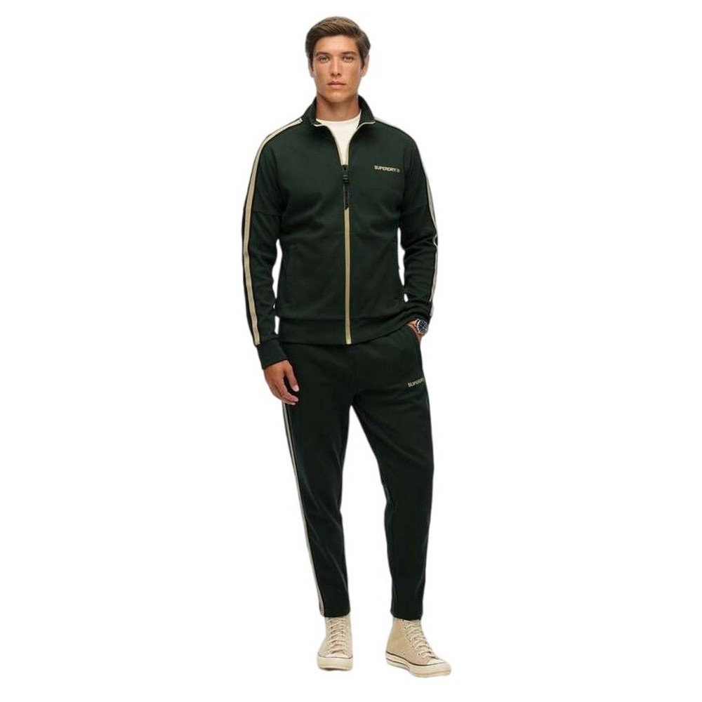 SUPERDRY D2 OVIN TECH CULT LOOSE TRACK TOP ΖΑΚΕΤΑ ΦΟΥΤΕΡ ΑΝΔΡΙΚΗ GREEN