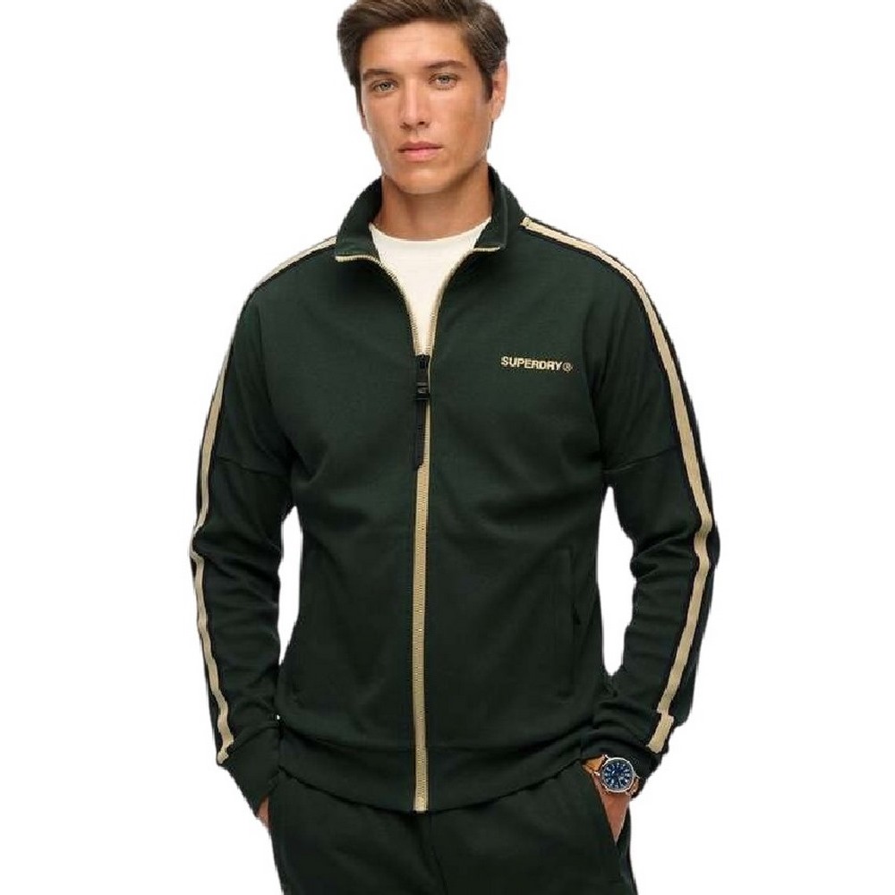 SUPERDRY D2 OVIN TECH CULT LOOSE TRACK TOP ΖΑΚΕΤΑ ΦΟΥΤΕΡ ΑΝΔΡΙΚΗ GREEN