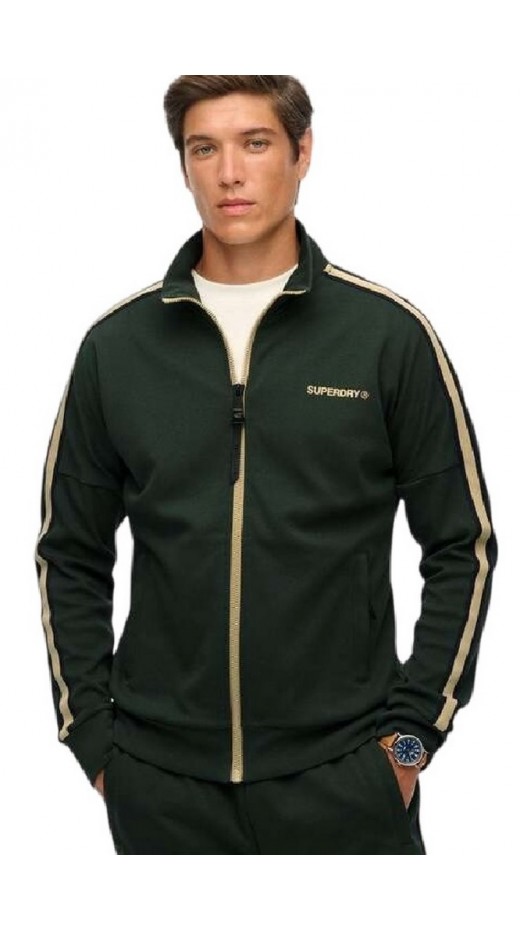 SUPERDRY D2 OVIN TECH CULT LOOSE TRACK TOP ΖΑΚΕΤΑ ΦΟΥΤΕΡ ΑΝΔΡΙΚΗ GREEN