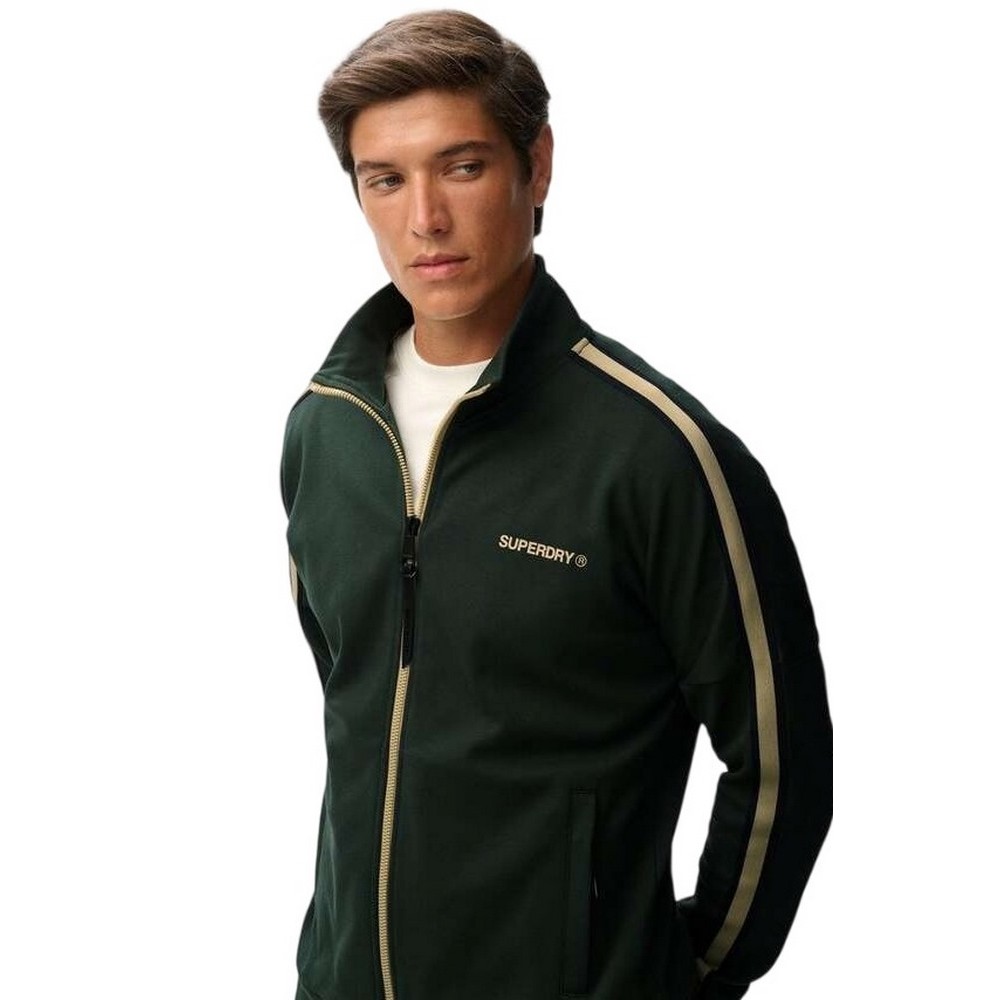 SUPERDRY D2 OVIN TECH CULT LOOSE TRACK TOP ΖΑΚΕΤΑ ΦΟΥΤΕΡ ΑΝΔΡΙΚΗ GREEN