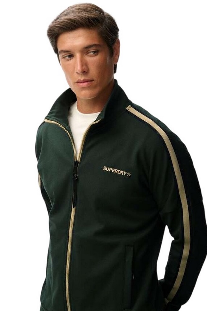 SUPERDRY D2 OVIN TECH CULT LOOSE TRACK TOP ΖΑΚΕΤΑ ΦΟΥΤΕΡ ΑΝΔΡΙΚΗ GREEN