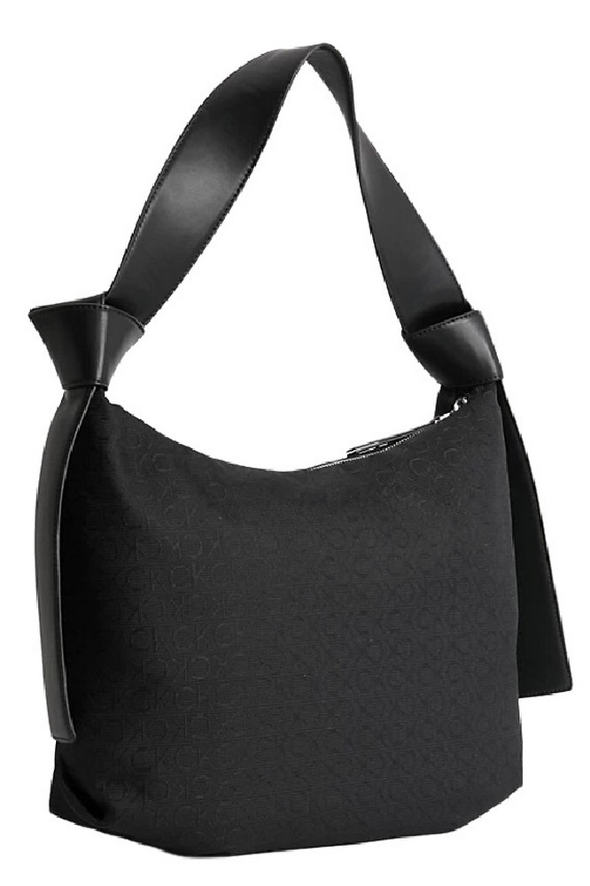 CALVIN KLEIN JEANS CK JACQUARD SHOULDER BAG MD ΤΣΑΝΤΑ ΓΥΝΑΙΚΕΙΑ BLACK