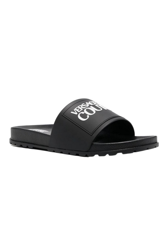 VERSACE JEANS COUTURE FONDO SLIDE DIS. SQ2 GUMMY MOULD ΠΑΝΤΟΦΛΑ ΑΝΔΡΙΚΗ BLACK