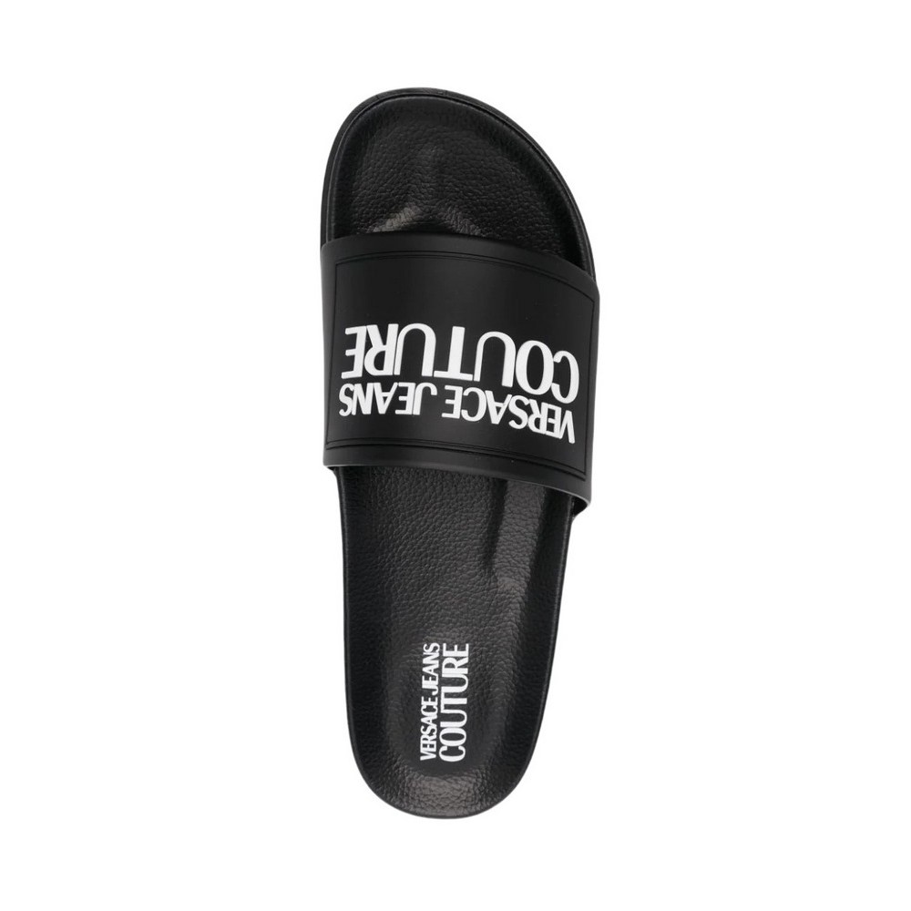 VERSACE JEANS COUTURE FONDO SLIDE DIS. SQ2 GUMMY MOULD ΠΑΝΤΟΦΛΑ ΑΝΔΡΙΚΗ BLACK