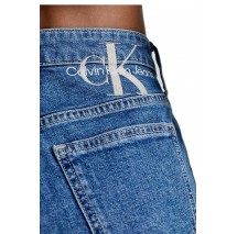 CALVIN KLEIN JEANS MOM JEANS ΠΑΝΤΕΛΟΝΙ ΓΥΝΑΙΚΕΙΟ BLUΕ DENIM