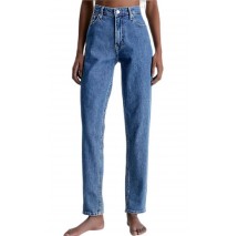 CALVIN KLEIN JEANS MOM JEANS ΠΑΝΤΕΛΟΝΙ ΓΥΝΑΙΚΕΙΟ BLUΕ DENIM