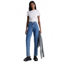 CALVIN KLEIN JEANS MOM JEANS ΠΑΝΤΕΛΟΝΙ ΓΥΝΑΙΚΕΙΟ BLUΕ DENIM