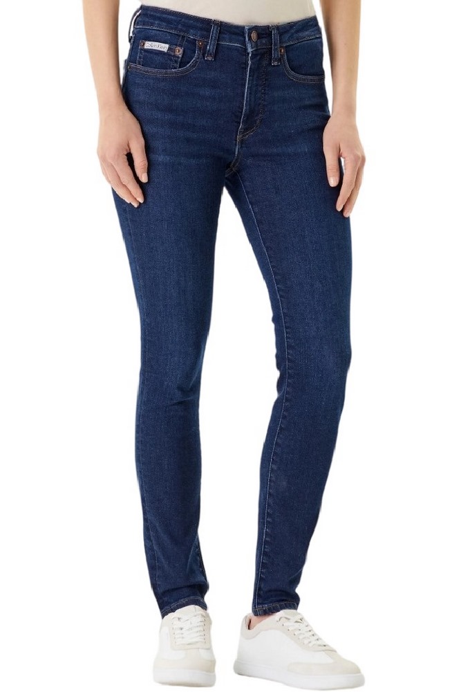 CALVIN KLEIN JEANS MID RISE SKINNY BLUE ORBIT ΠΑΝΤΕΛΟΝΙ ΓΥΝΑΙΚΕΙΟ BLUΕ DENIM
