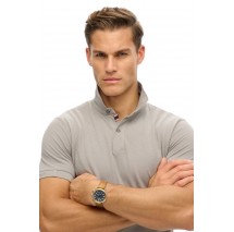 SUPERDRY D1 STUD CITY PIQUE POLO T-SHIRT ΜΠΛΟΥΖΑ ΑΝΔΡΙΚΗ GREY