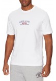 GUESS JEANS SS CN REG PRINTED TEE T-SHIRT ΜΠΛΟΥΖΑ ΑΝΔΡΙΚΗ WHITE