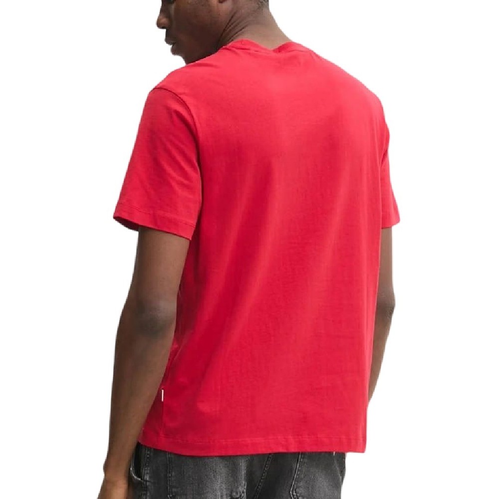 GUESS JEANS SS CN REG PRINTED TEE T-SHIRT ΜΠΛΟΥΖΑ ΑΝΔΡΙΚΗ RED