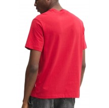 GUESS JEANS SS CN REG PRINTED TEE T-SHIRT ΜΠΛΟΥΖΑ ΑΝΔΡΙΚΗ RED