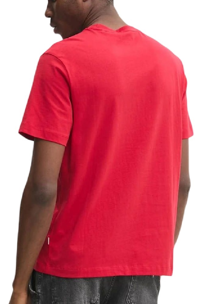 GUESS JEANS SS CN REG PRINTED TEE T-SHIRT ΜΠΛΟΥΖΑ ΑΝΔΡΙΚΗ RED