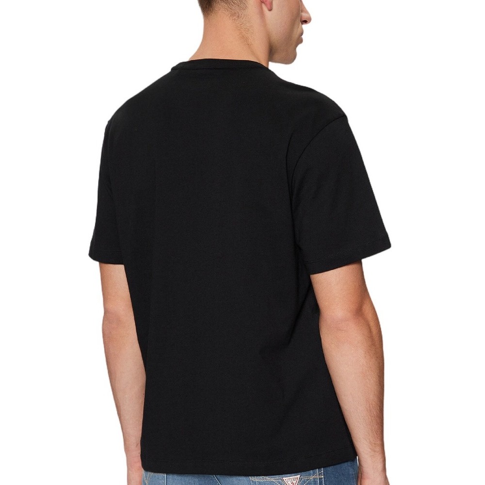 GUESS JEANS SS CN REG PRINTED TEE T-SHIRT ΜΠΛΟΥΖΑ ΑΝΔΡΙΚΗ BLACK