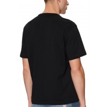 GUESS JEANS SS CN REG PRINTED TEE T-SHIRT ΜΠΛΟΥΖΑ ΑΝΔΡΙΚΗ BLACK