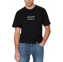 GUESS JEANS SS CN REG PRINTED TEE T-SHIRT ΜΠΛΟΥΖΑ ΑΝΔΡΙΚΗ BLACK