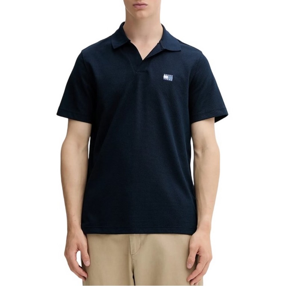 TOMMY JEANS SKIPPER COLLAR REG POLO T-SHIRT ΜΠΛΟΥΖΑ ΑΝΔΡΙΚΗ NAVY