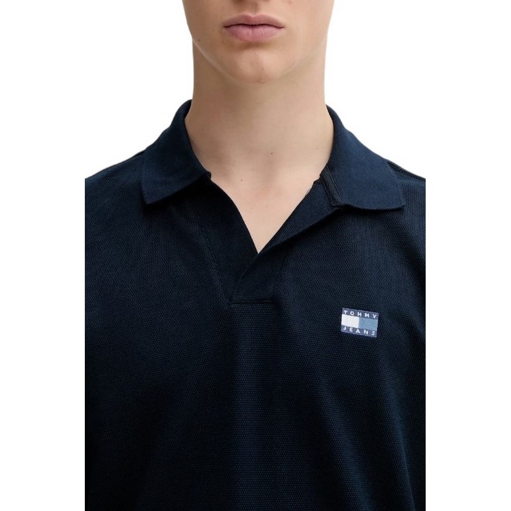TOMMY JEANS SKIPPER COLLAR REG POLO T-SHIRT ΜΠΛΟΥΖΑ ΑΝΔΡΙΚΗ NAVY