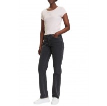 CALVIN KLEIN JEANS HGH RS STRGHT CK ΠΑΝΤΕΛΟΝΙ ΓΥΝΑΙΚΕΙΟ BLACK DENIM