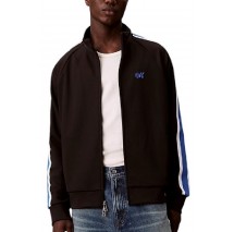 CALVIN KLEIN JEANS STRETCH TWILL TRACK JACKET ΖΑΚΕΤΑ ΑΝΔΡΙΚΗ BLACK