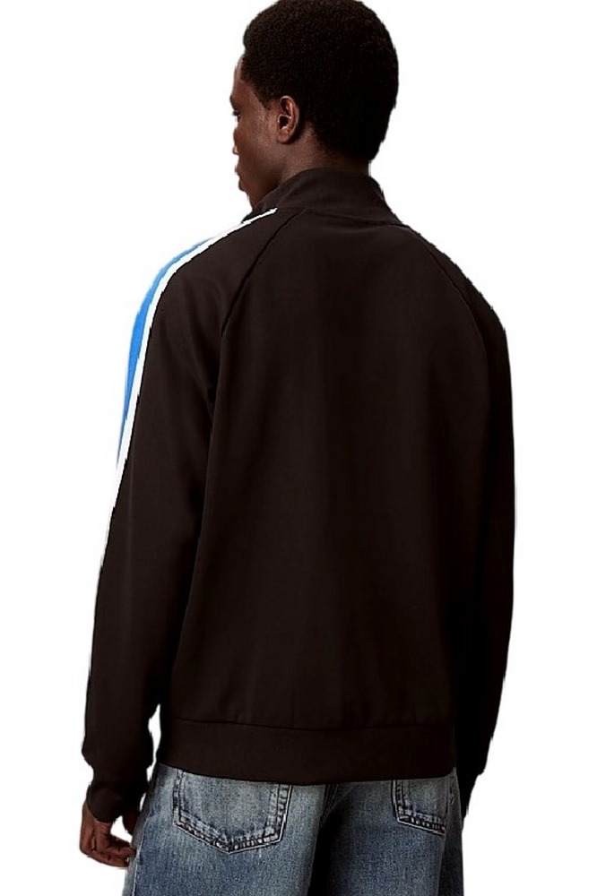 CALVIN KLEIN JEANS STRETCH TWILL TRACK JACKET ΖΑΚΕΤΑ ΑΝΔΡΙΚΗ BLACK