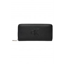 CALVIN KLEIN JEANS SCULPTED ZIP AROUND WALLET ΠΟΡΤΟΦΟΛΙ ΓΥΝΑΙΚΕΙΟ BLACK