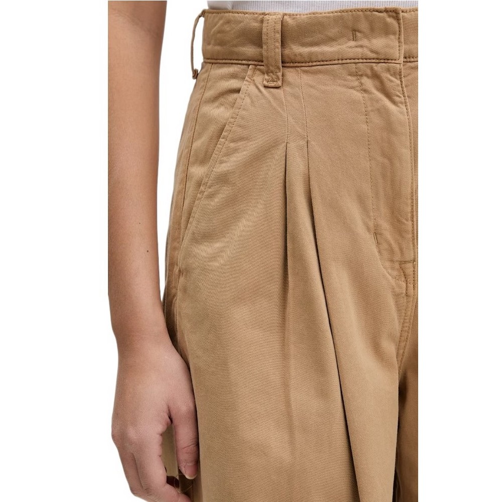 TOMMY JEANS OVS WIDE LEG CHINO ΠΑΝΤΕΛΟΝΙ ΓΥΝΑΙΚΕΙΟ CAMEL