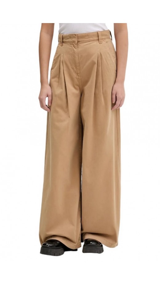 TOMMY JEANS OVS WIDE LEG CHINO ΠΑΝΤΕΛΟΝΙ ΓΥΝΑΙΚΕΙΟ CAMEL