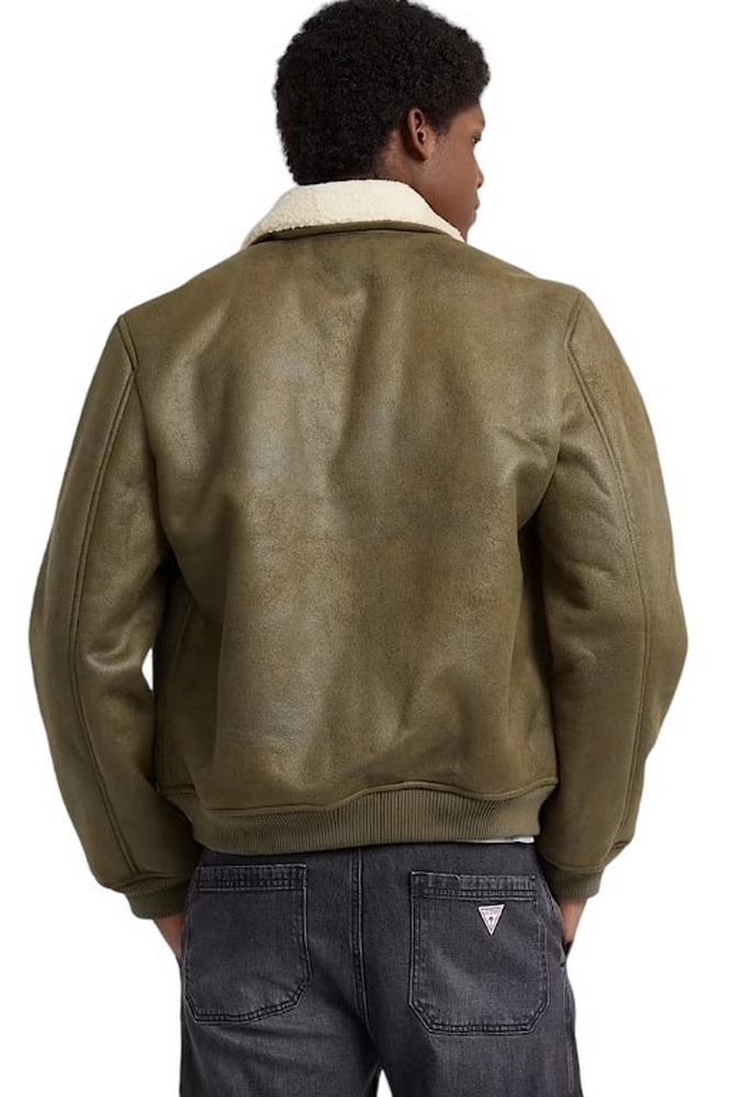 GUESS JEANS BOMBER JKT ΜΠΟΥΦΑΝ ΑΝΔΡΙΚΟ KHAKI
