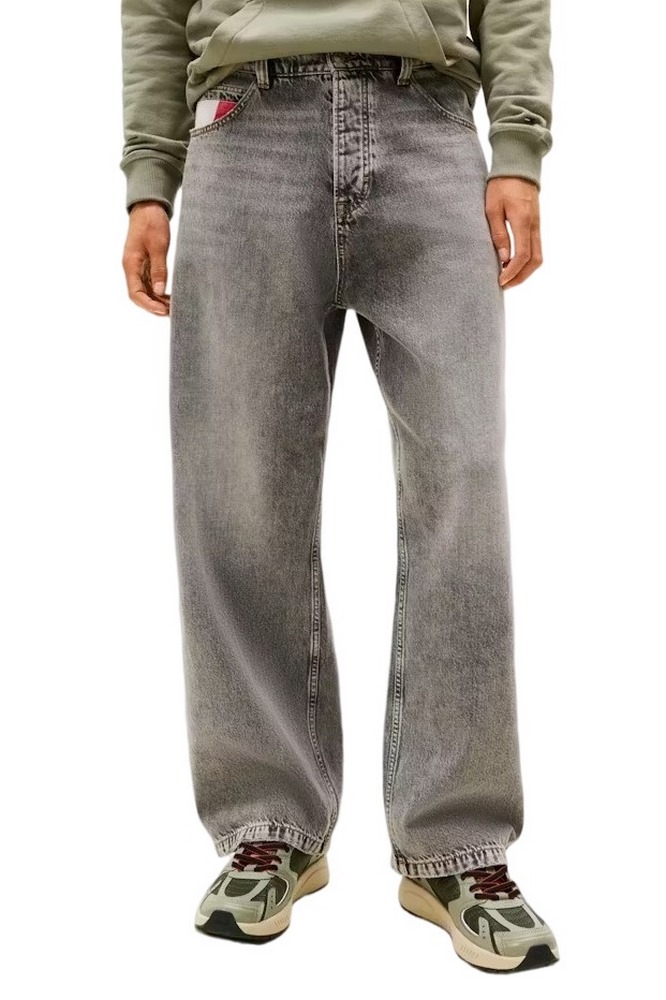 TOMMY JEANS THEO BAGGY RWB CBF DI6078 ΠΑΝΤΕΛΟΝΙ ΑΝΔΡΙΚΟ DENIM GREY