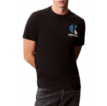 CALVIN KLEIN JEANS LOGO GRAPHIC TEE T-SHIRT ΜΠΛΟΥΖΑ ΑΝΔΡΙΚΗ BLACK