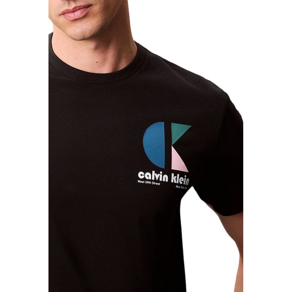 CALVIN KLEIN JEANS LOGO GRAPHIC TEE T-SHIRT ΜΠΛΟΥΖΑ ΑΝΔΡΙΚΗ BLACK