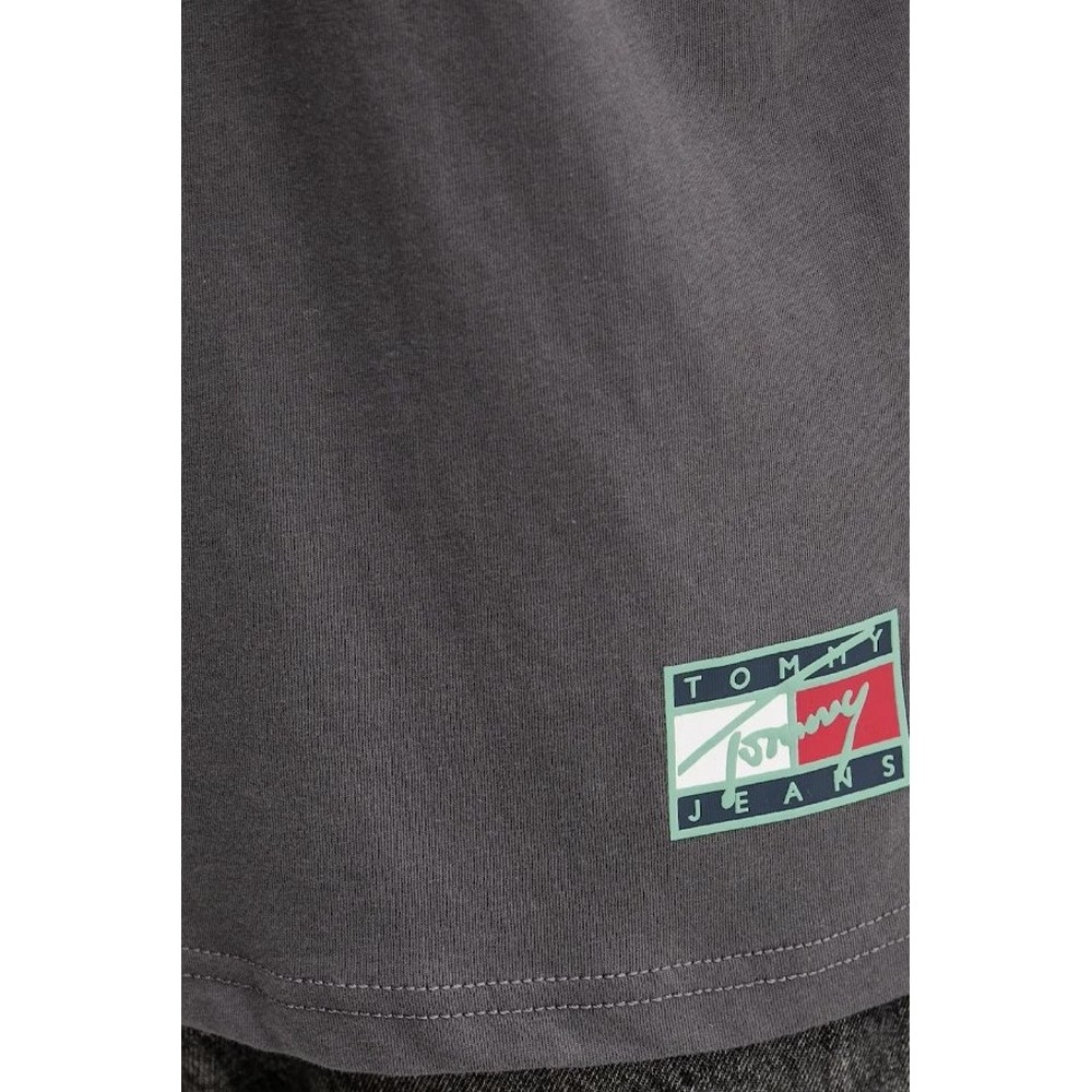 TOMMY JEANS REG ATHL DEPT BACK TEE EXT T-SHIRT ΜΠΛΟΥΖΑ ΑΝΔΡΙΚΗ WASHED BLACK