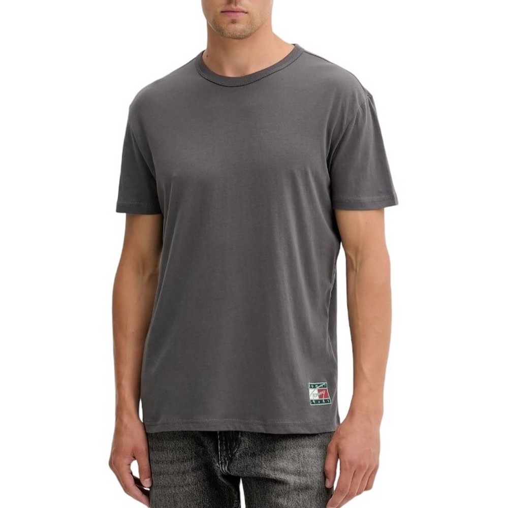 TOMMY JEANS REG ATHL DEPT BACK TEE EXT T-SHIRT ΜΠΛΟΥΖΑ ΑΝΔΡΙΚΗ WASHED BLACK