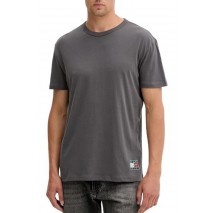 TOMMY JEANS REG ATHL DEPT BACK TEE EXT T-SHIRT ΜΠΛΟΥΖΑ ΑΝΔΡΙΚΗ WASHED BLACK