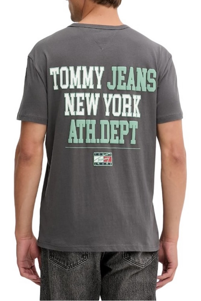 TOMMY JEANS REG ATHL DEPT BACK TEE EXT T-SHIRT ΜΠΛΟΥΖΑ ΑΝΔΡΙΚΗ WASHED BLACK