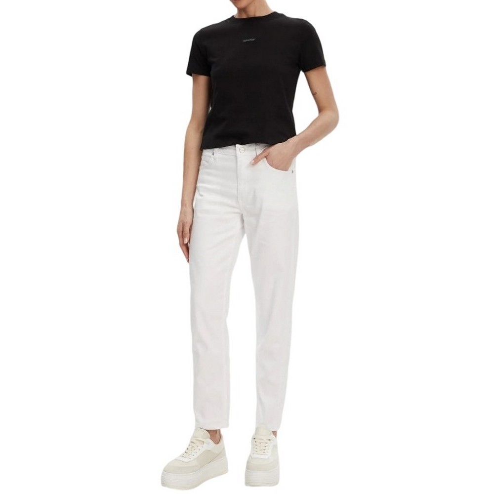 CALVIN KLEIN JEANS PLACED INSTITUTIONAL BABY TEE T-SHIRT ΜΠΛΟΥΖΑ ΓΥΝΑΙΚΕΙΑ BLACK