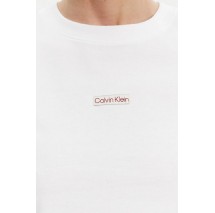 CALVIN KLEIN JEANS PLACED INSTITUTIONAL BABY TEE T-SHIRT ΜΠΛΟΥΖΑ ΓΥΝΑΙΚΕΙΑ WHITE