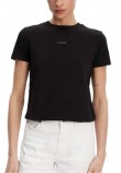 CALVIN KLEIN JEANS PLACED INSTITUTIONAL BABY TEE T-SHIRT ΜΠΛΟΥΖΑ ΓΥΝΑΙΚΕΙΑ BLACK