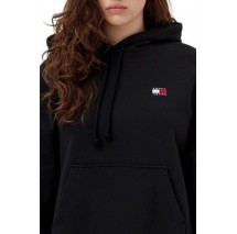 TOMMY JEANS BXY BADGE HOODIE EXT ΦΟΥΤΕΡ ΜΠΛΟΥΖΑ ΓΥΝΑΙΚΕΙΑ BLACK