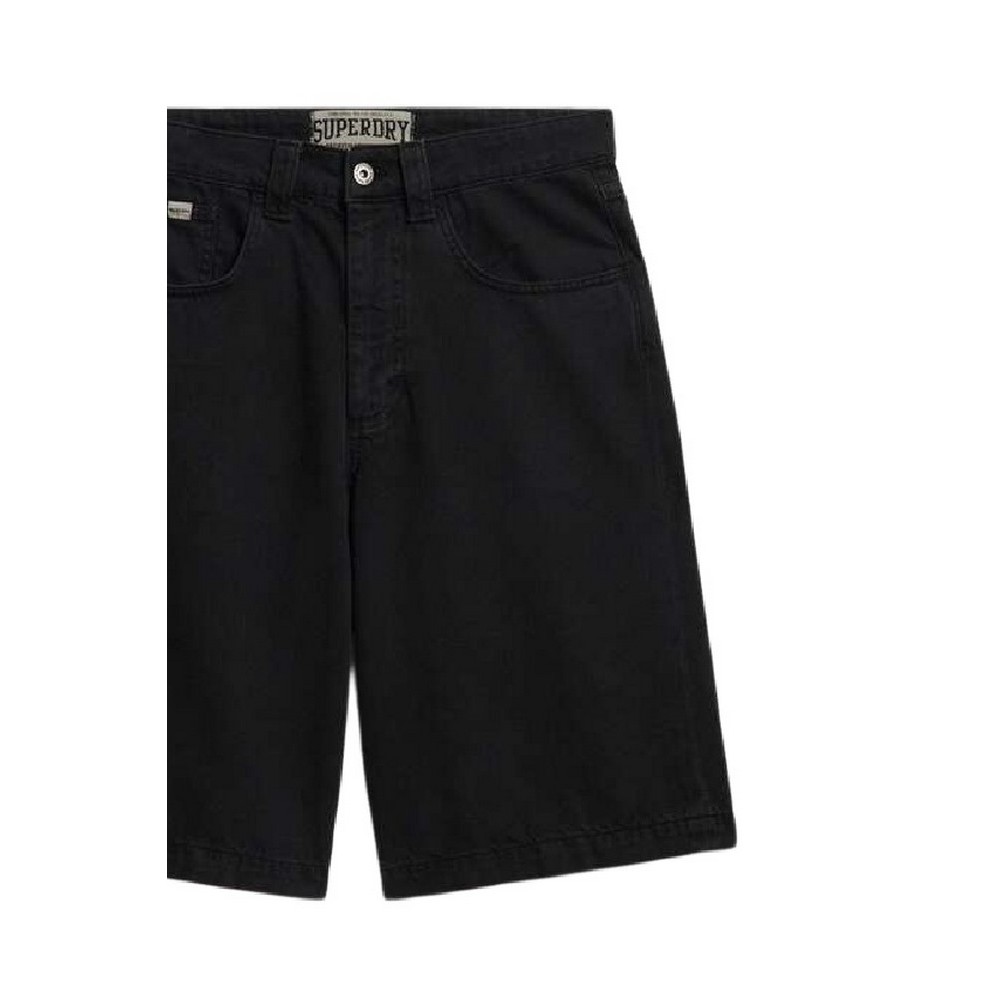 SUPERDRY D2 OVIN OVERSIZED 5 POCKET TWILL SHORT ΤΖΙΝ ΒΕΡΜΟΥΔΑ ΑΝΔΡΙΚΗ DENIM BLACK
