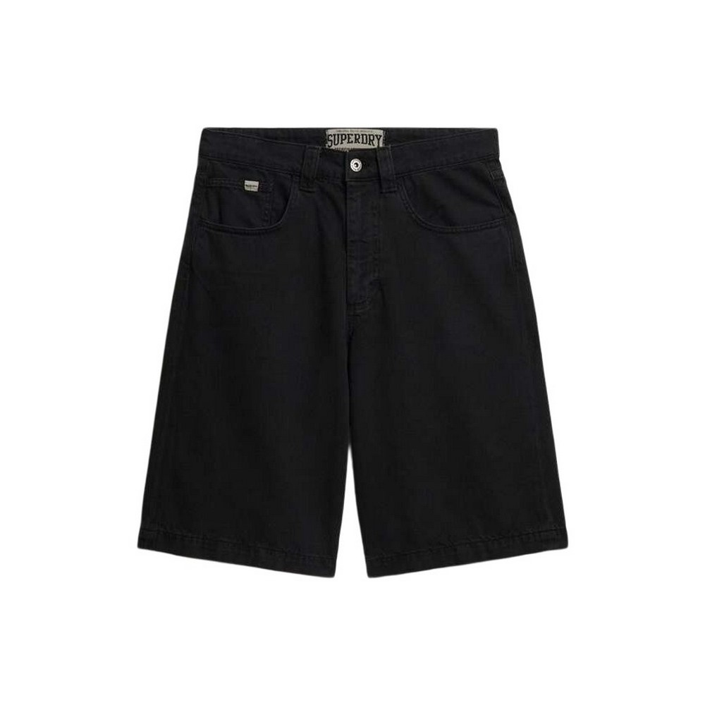 SUPERDRY D2 OVIN OVERSIZED 5 POCKET TWILL SHORT ΤΖΙΝ ΒΕΡΜΟΥΔΑ ΑΝΔΡΙΚΗ DENIM BLACK