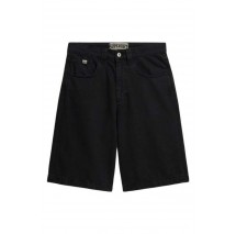 SUPERDRY D2 OVIN OVERSIZED 5 POCKET TWILL SHORT ΤΖΙΝ ΒΕΡΜΟΥΔΑ ΑΝΔΡΙΚΗ DENIM BLACK