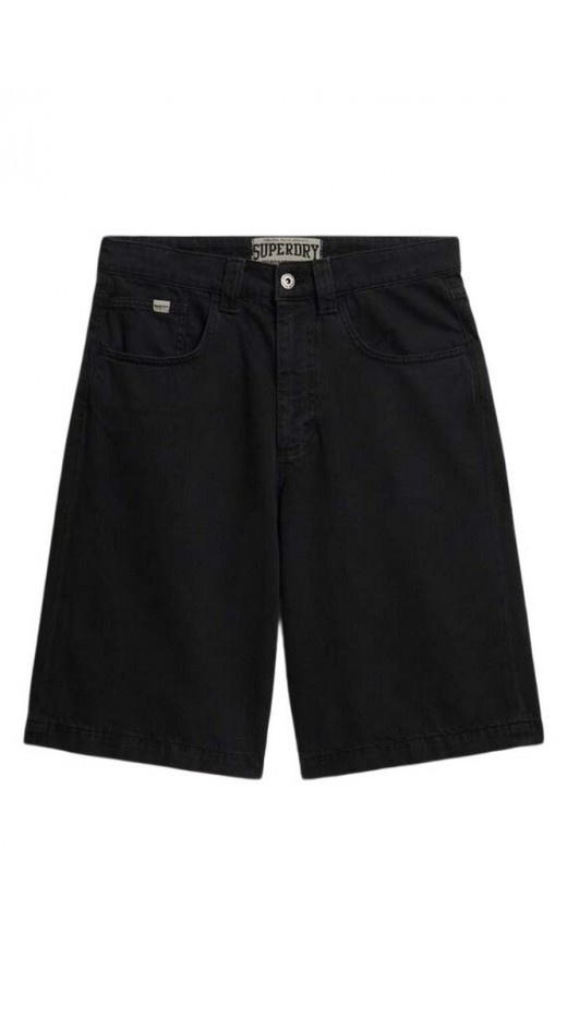 SUPERDRY D2 OVIN OVERSIZED 5 POCKET TWILL SHORT ΤΖΙΝ ΒΕΡΜΟΥΔΑ ΑΝΔΡΙΚΗ DENIM BLACK