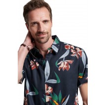 SUPERDRY D2 OVIN VINTAGE HAWAIIAN S/S SHIRT ΠΟΥΚΑΜΙΣΟ ΑΝΔΡΙΚΟ NAVY