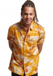 SUPERDRY D2 OVIN VINTAGE HAWAIIAN S/S SHIRT ΠΟΥΚΑΜΙΣΟ ΑΝΔΡΙΚΟ YELLOW