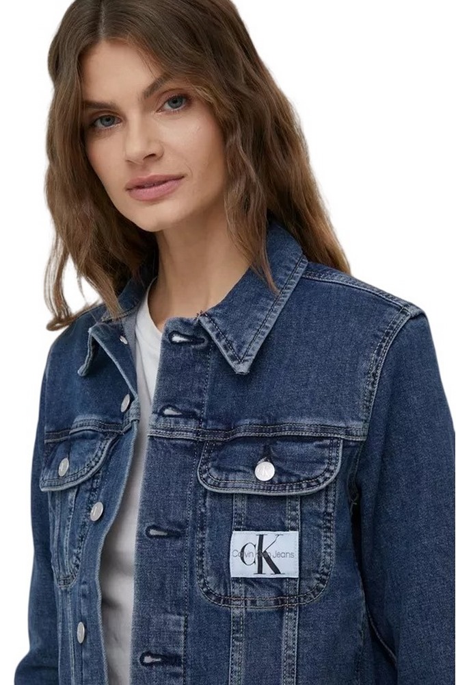 CALVIN KLEIN JEANS REGULAR 90S DENIM JACKET ΜΠΟΥΦΑΝ ΓΥΝΑΙΚΕΙΟ BLUΕ DENIM
